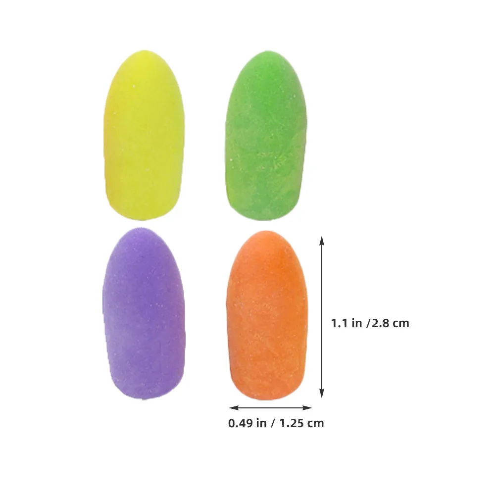 150Pcs Bullet Shape Erasers Pencil Eraser Caps Stylish Tpr Pencil Protectors Lightweight Portable Caps for Students Office