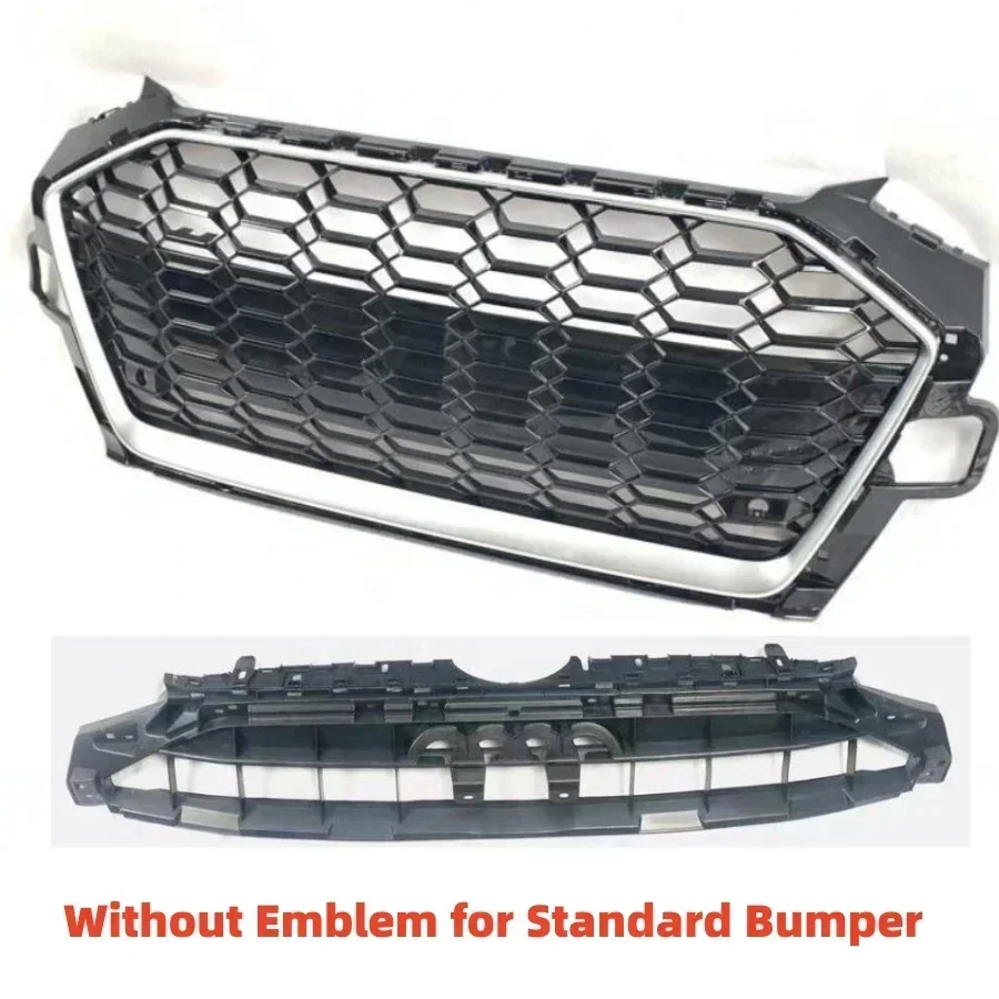 

Racing Grills Front Bumper Grille Honeycomb Sport Grill Car Bumper Grille For Audi A4/S4 2020 2021 2022 For RS4/S4 Grill Style