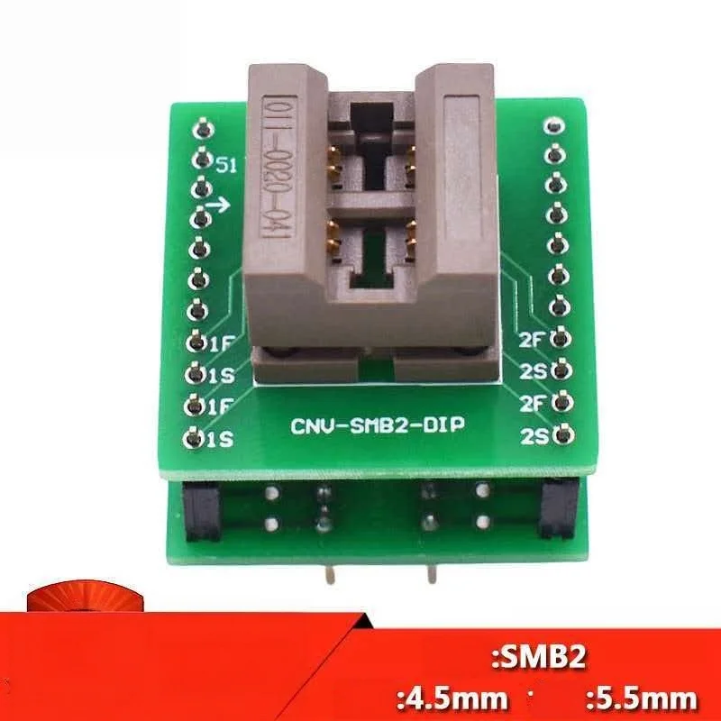 SMB2 aging socket SMB downward pressure Kelvin burning socket with 5.5mm gold-plated IC chip test fixture