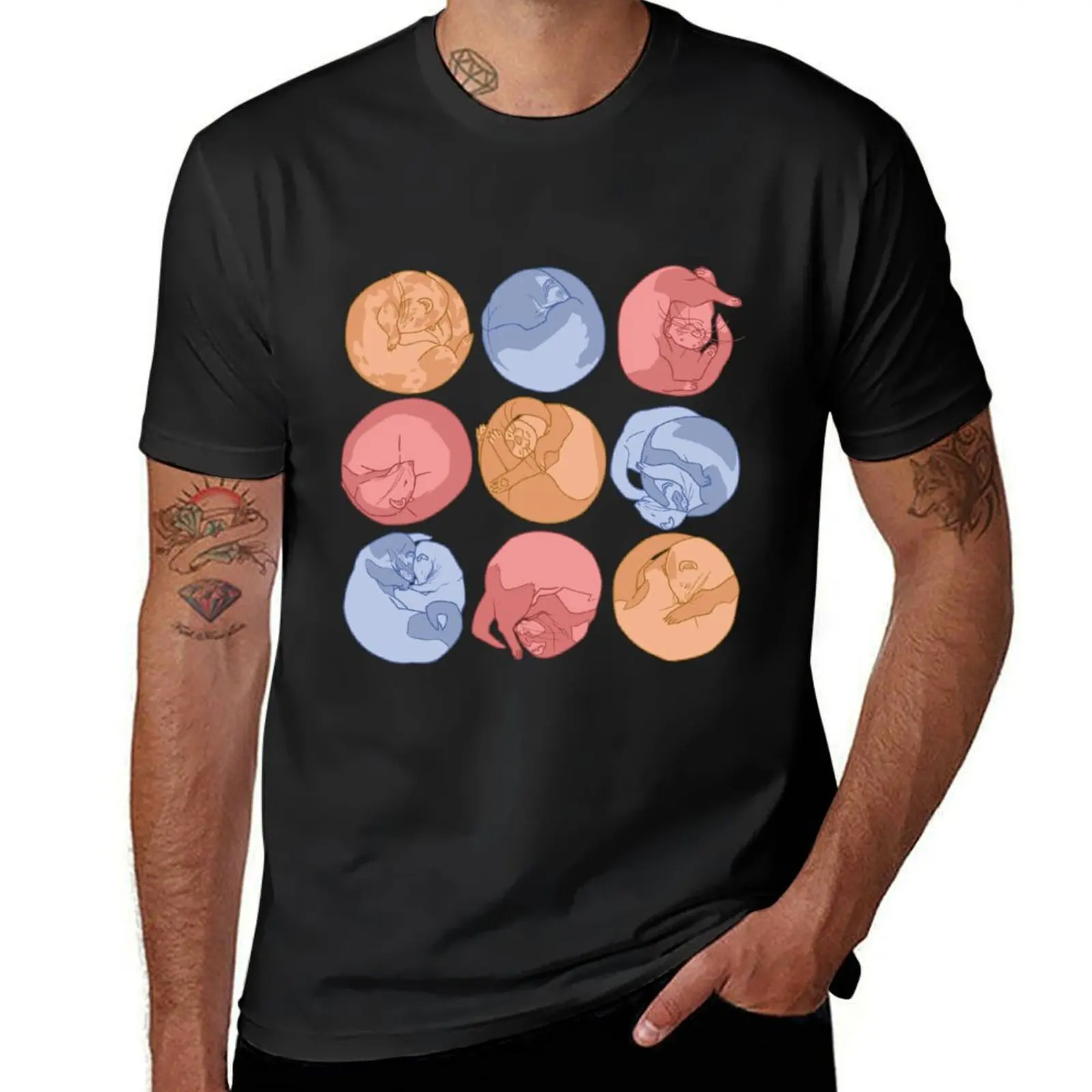

Sleeping ferrets T-Shirt quick drying Short sleeve tee t shirts for men pack