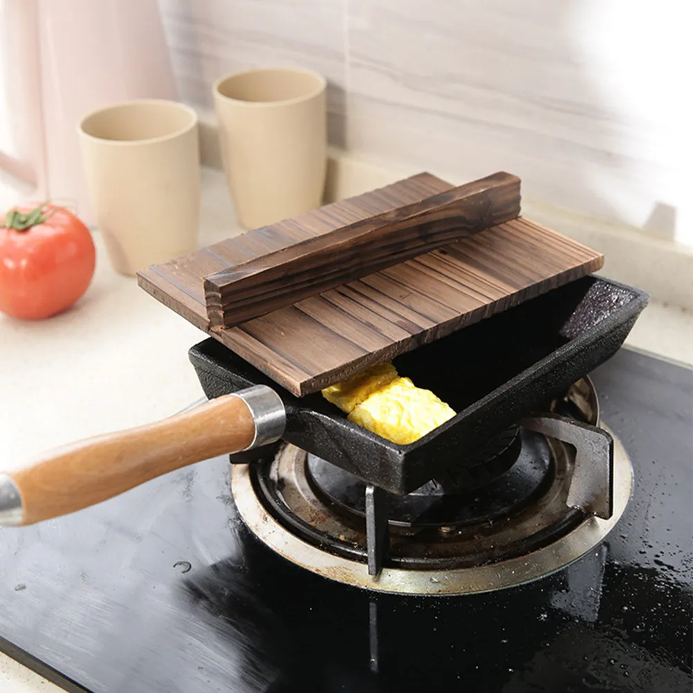 Wooden Pan Lid Kitchen Japanese Wood Rectangular Pot Cover Ergonomic Handle Cooking Tool Household Pot Protector Anti Overflow view 6