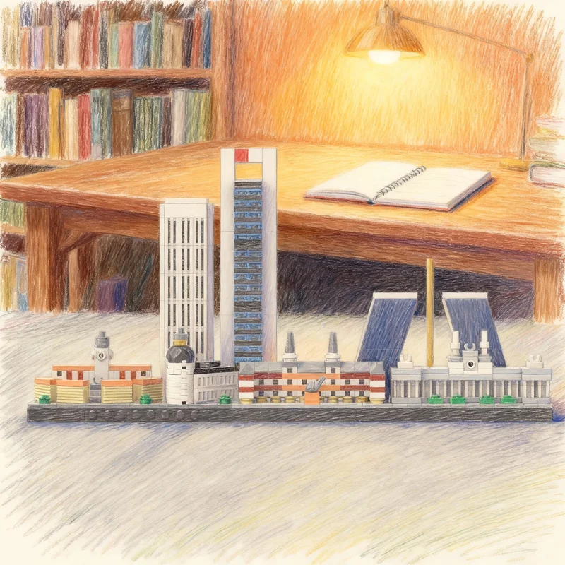 

Набор строительных блоков MOC «Горизонты Мадрида», 633 детали, модель архитектурных сооружений, игрушка-подарок, креативный коллекционный предмет для демонстрации, премиум-класс для взрослых