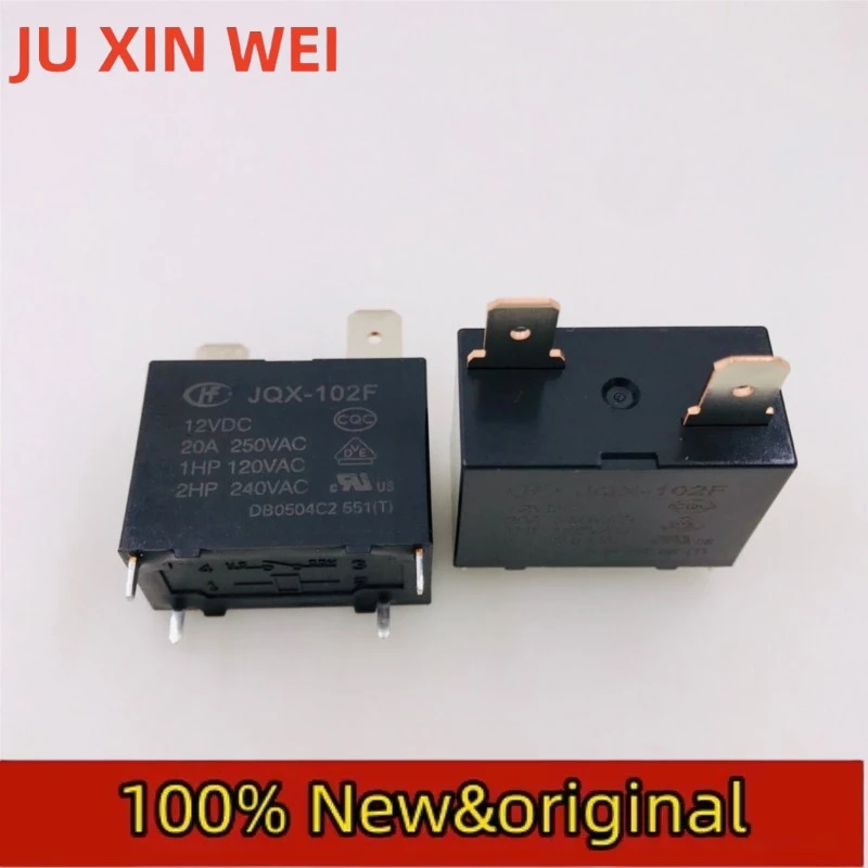 10PCS Macro relay JQX-102F-12VDC A set of usually open 4-foot 20A250VAC air conditioning relays HF102F-12VDC