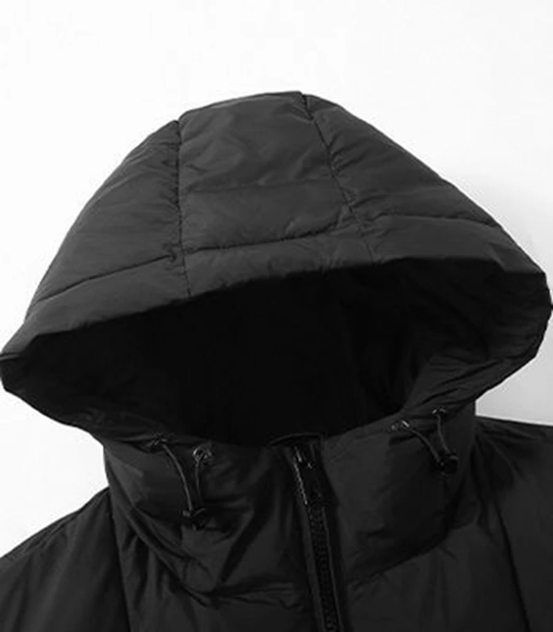 Plus Size White Duck Down-Filled Winter Coat for Men Baomuan New Style Loose Hooded Fashion Versatile Jacket 170kg 11XL