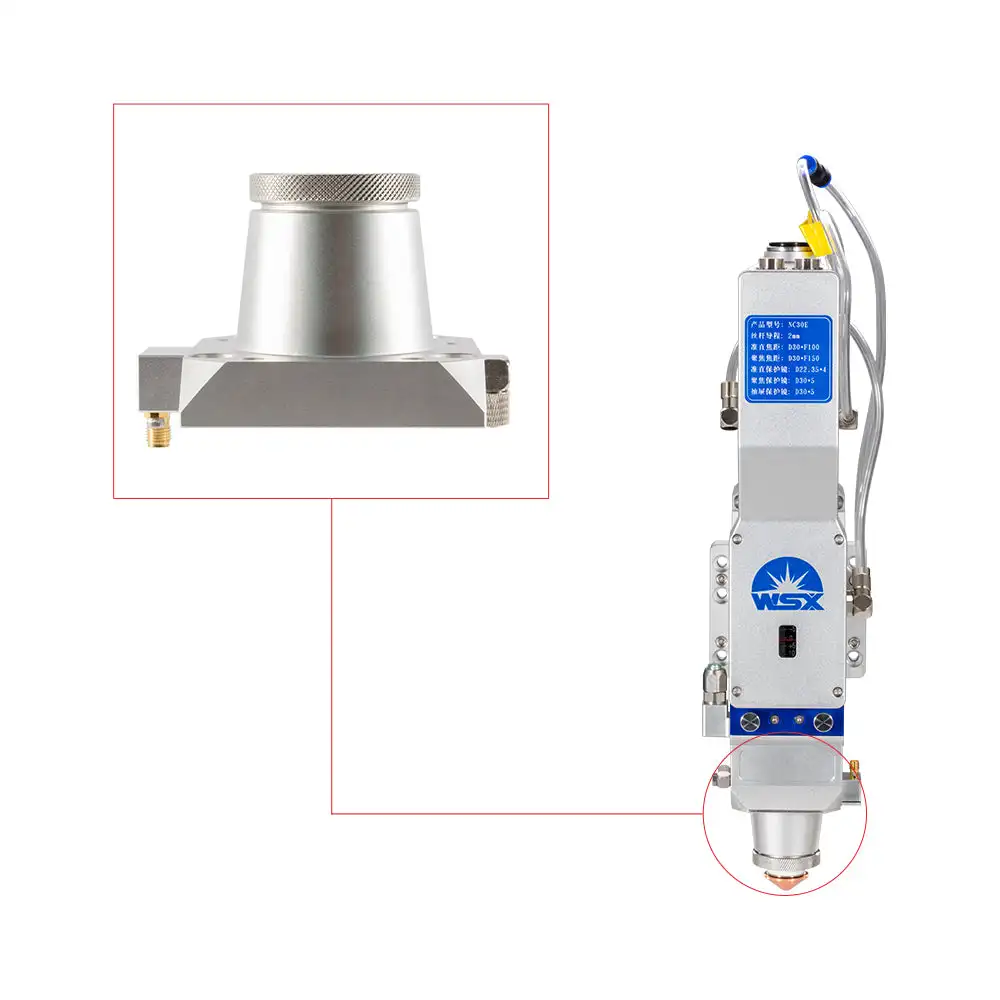 WSX TRA Laser Head Connection Parts KC13 KC15 NC30E NC63A Nozzle Sensor Connector For Fiber Laser Cutting Head