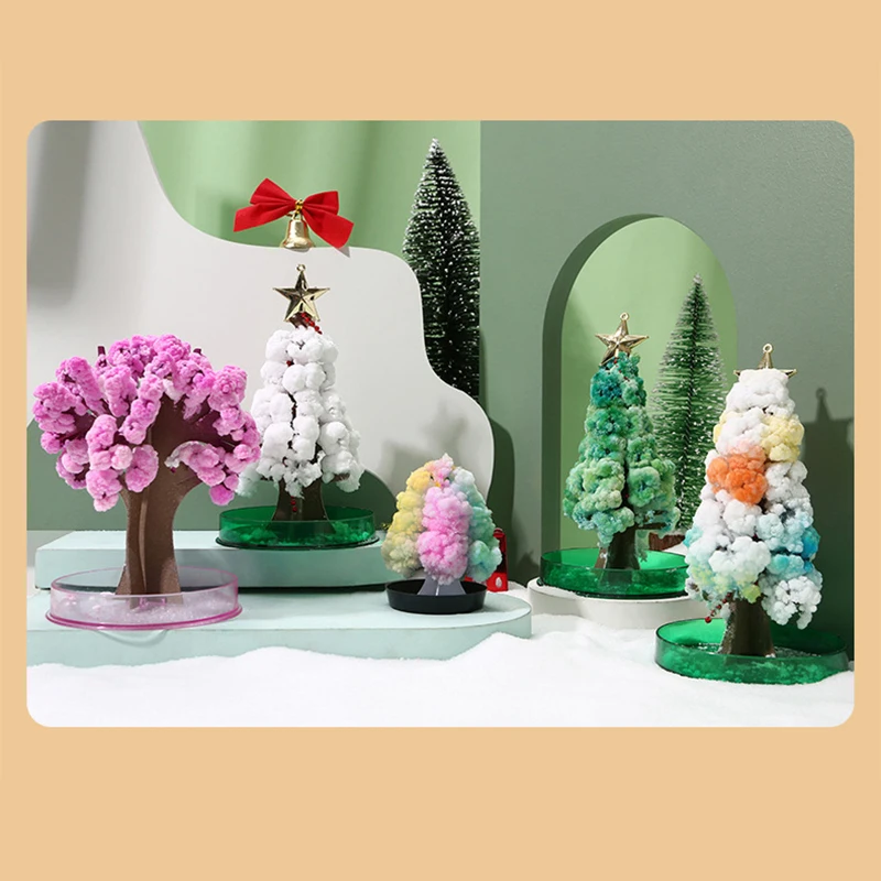 Magic Cherry Blossom Tree Flowering Tree Magic Tree Christmas Tree Interesting Gifts  Magical Growth Tree Desktop toys Ornaments