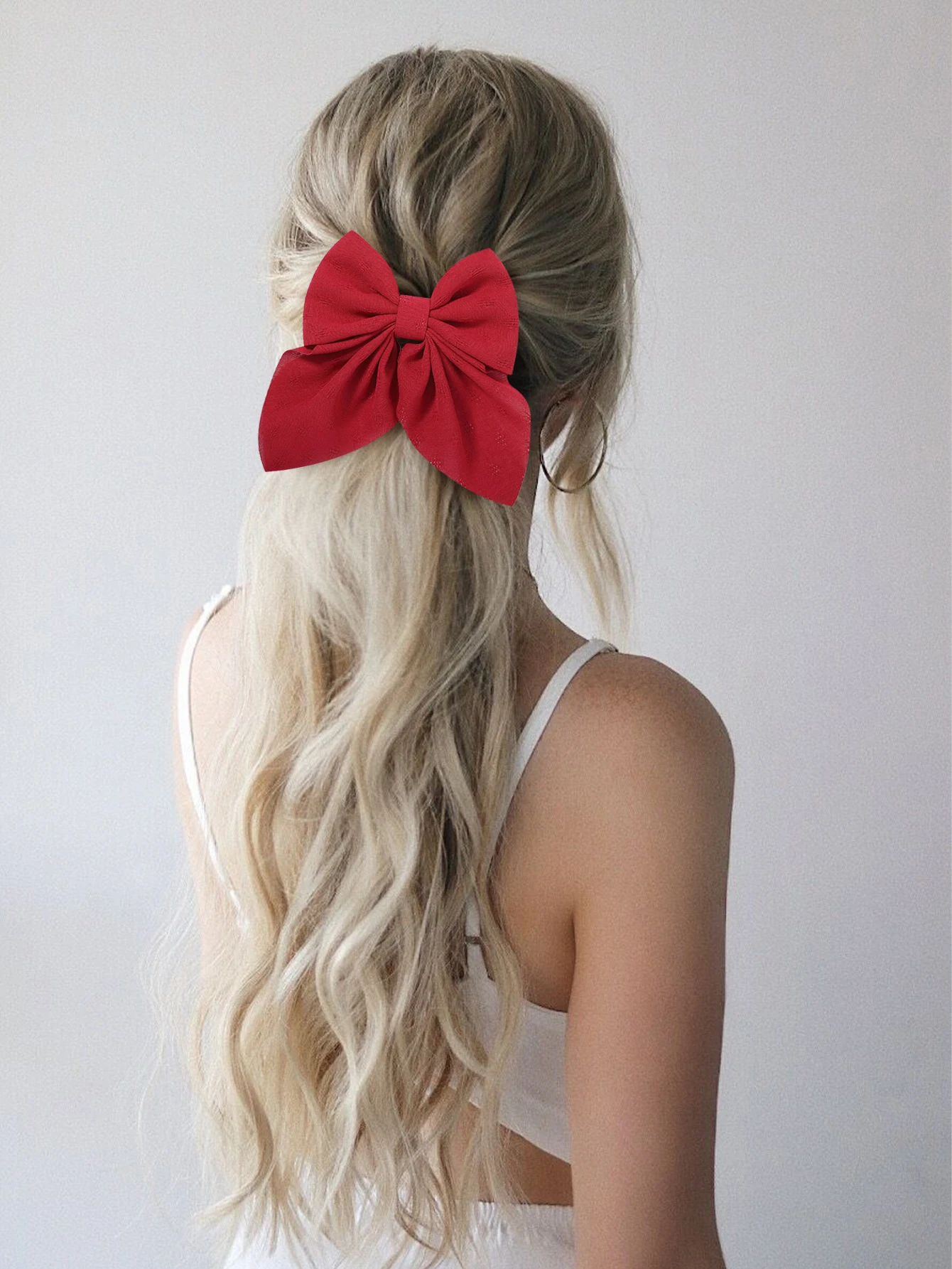 4 قطعة الساتان طبقتين فراشة القوس العلاقات الشعر للفتيات كبير الشعر Bowknot مقاطع العصرية دبوس الشعر إكسسوارات الشعر