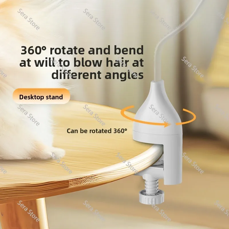 Special bracket for pet neck hair dryer, special for bath and beauty shop, high wind noise reduction neck hanging