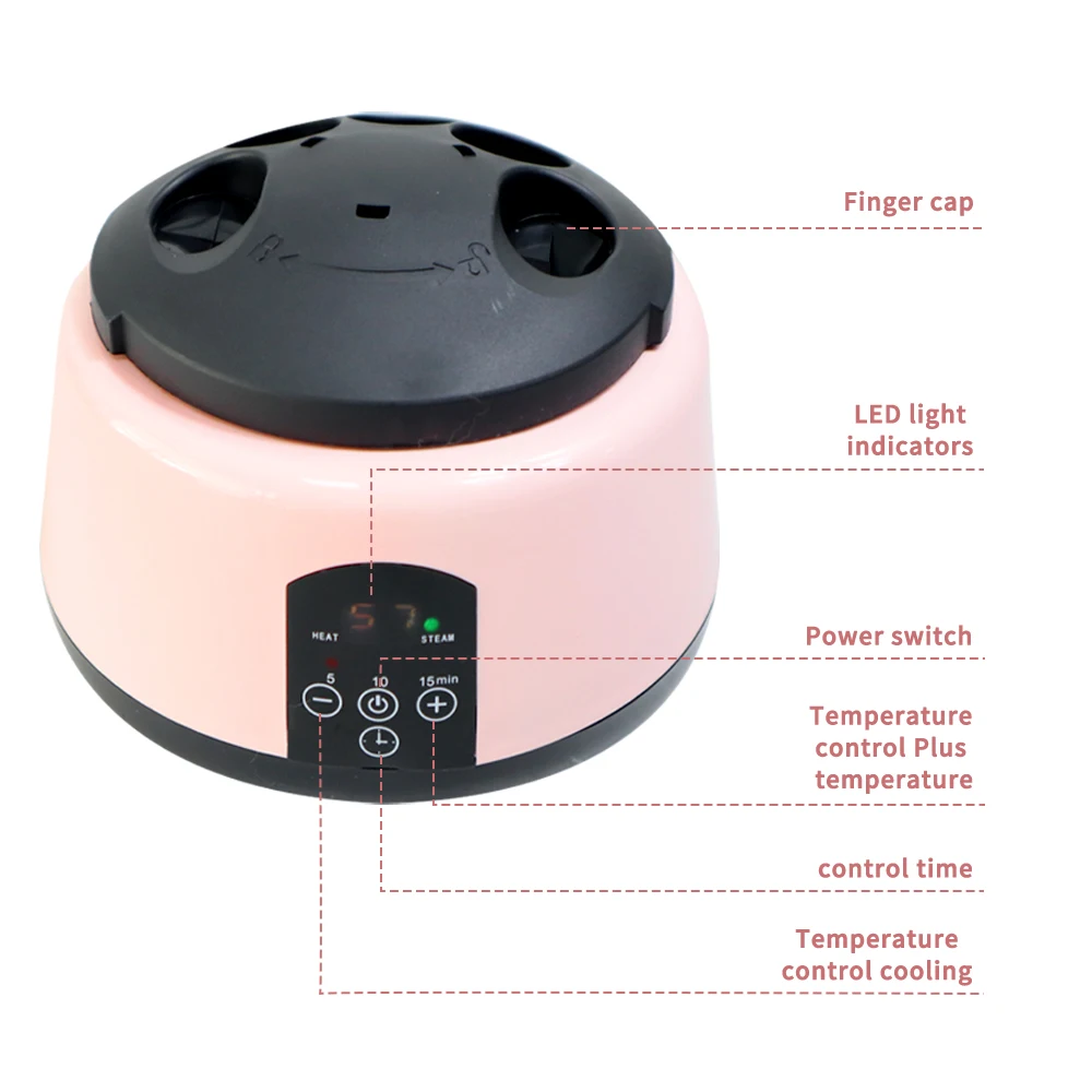 Elektrischer Nagelgel-Entferner, automatischer Acryl-Nageldampfer, tragbarer einhändiger Gel-Nagellack, schnelles Einweichen des Geräts für den Salon zu Hause