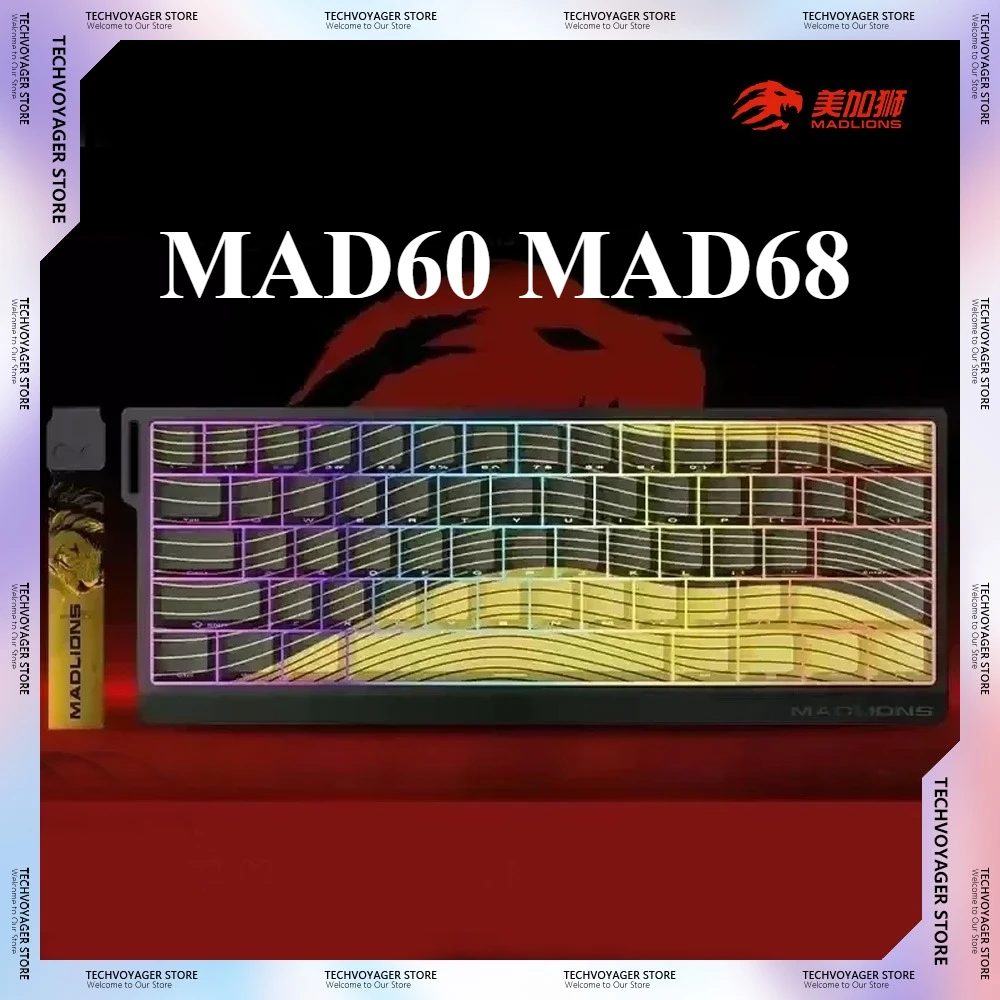 

Promotional Products Madcatz Mad60 68 HE Magnetic Switch Mechanical Keyboard 8K Hot Swap Customize Wired Keyboard E-sports Gifts