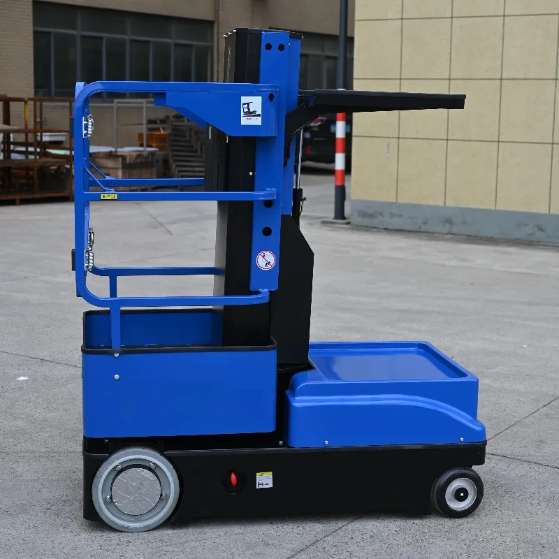 Aerial Order Picker Self Propelled Battery Powered Electric Man Up 3/4/5m Lifting Height Warehouse Goods Picking Equipment