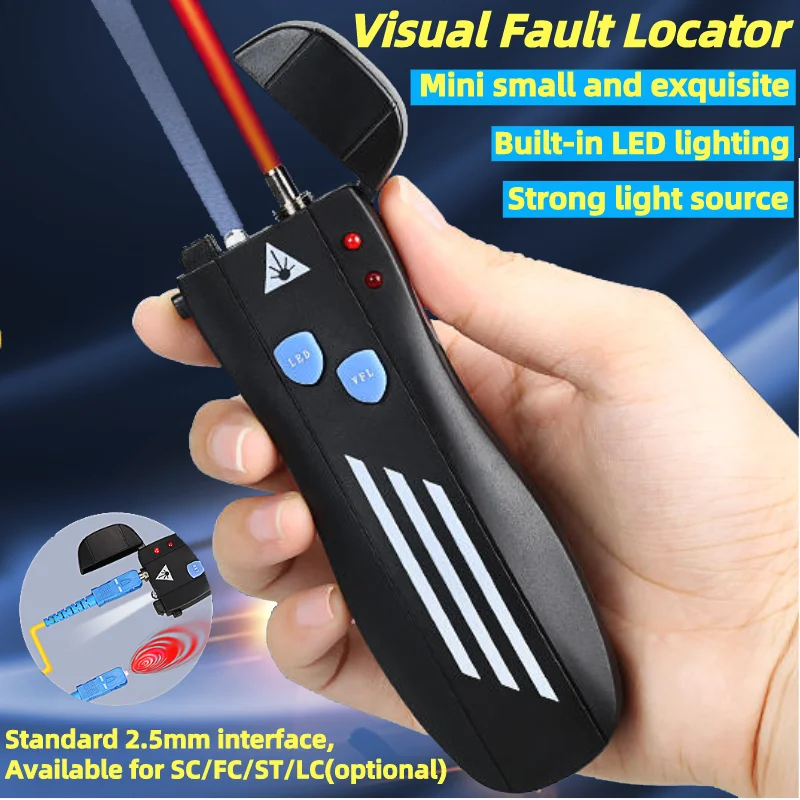 Mini Optical Power Meter and Visual Fault Locator FTTH Fiber Tester Tool Kit (Optional) OPM(-70~+10dBm)&VFL(1/10/20/30/50mw)