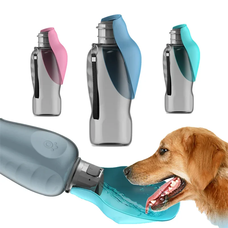 Pet Water Bottle Portable Dog Water Container Outdoor Travel Cat Water Feeder Large Capacity 800ML Nontoxic Pet Supplies