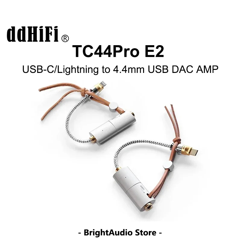 DD ddHiFi TC44Pro E2 USB-C / Lightning إلى 4.4 مم USB DAC AMP مع رقائق مزدوجة CS43131 مزدوجة ES9603Q مضخم ضوت سماعات الأذن فك