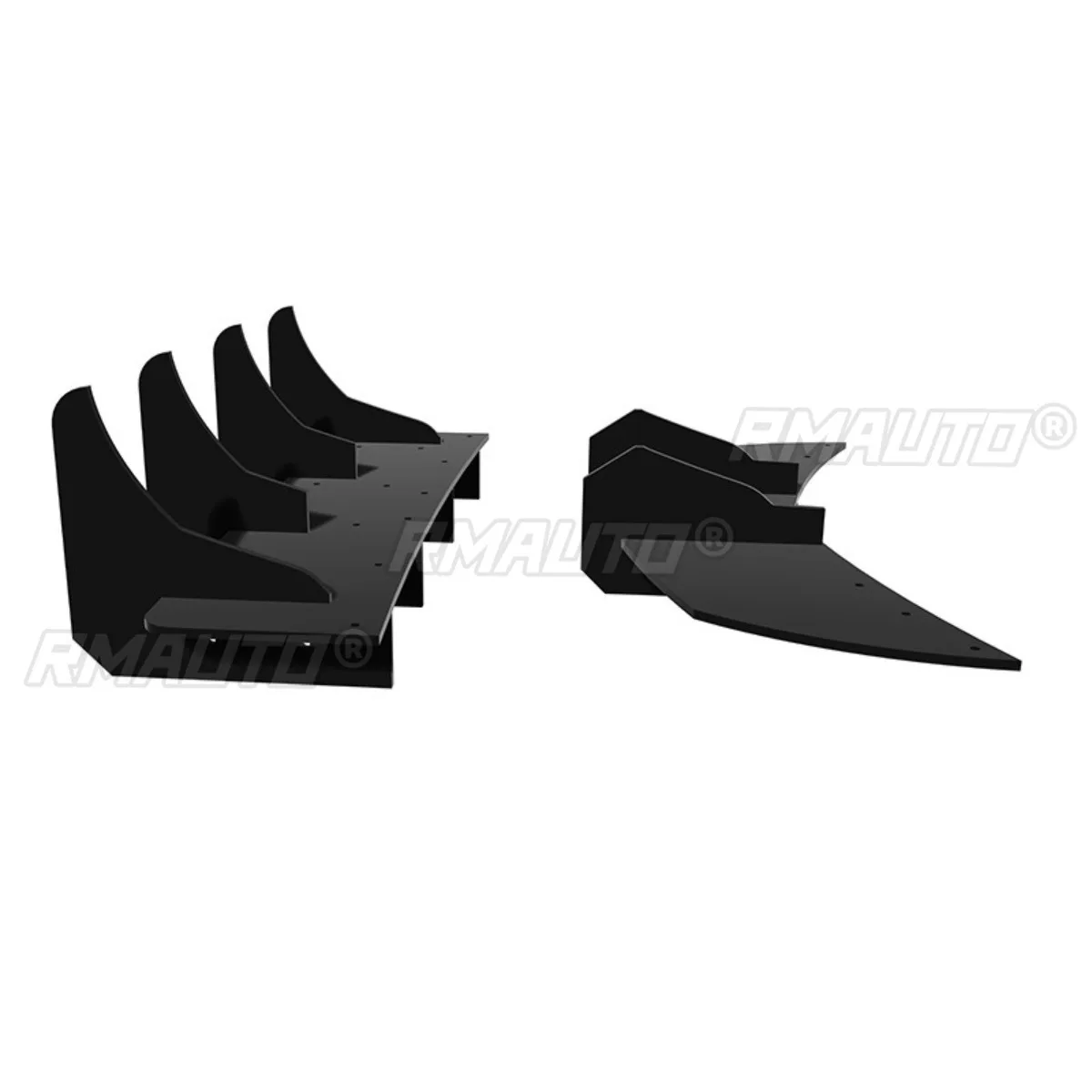 For Opel Corsa 2015-2017 Car Rear Bumper Spoiler Lip Diffuser Modification Part Bumper Guard Protector Cover Car Accessories 5