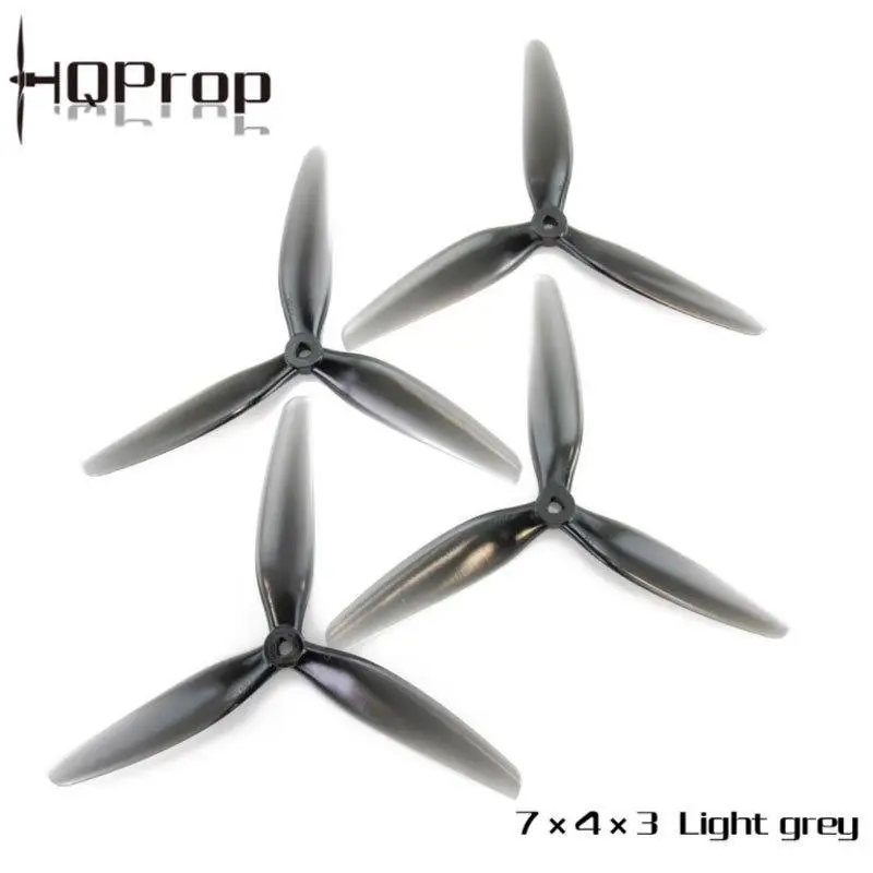 HQProp DP7X4X3 7 Inch 7040 Tri-Blade Propeller PC Prop for Racing Drones High Performance Durable Power Propellers for FPV