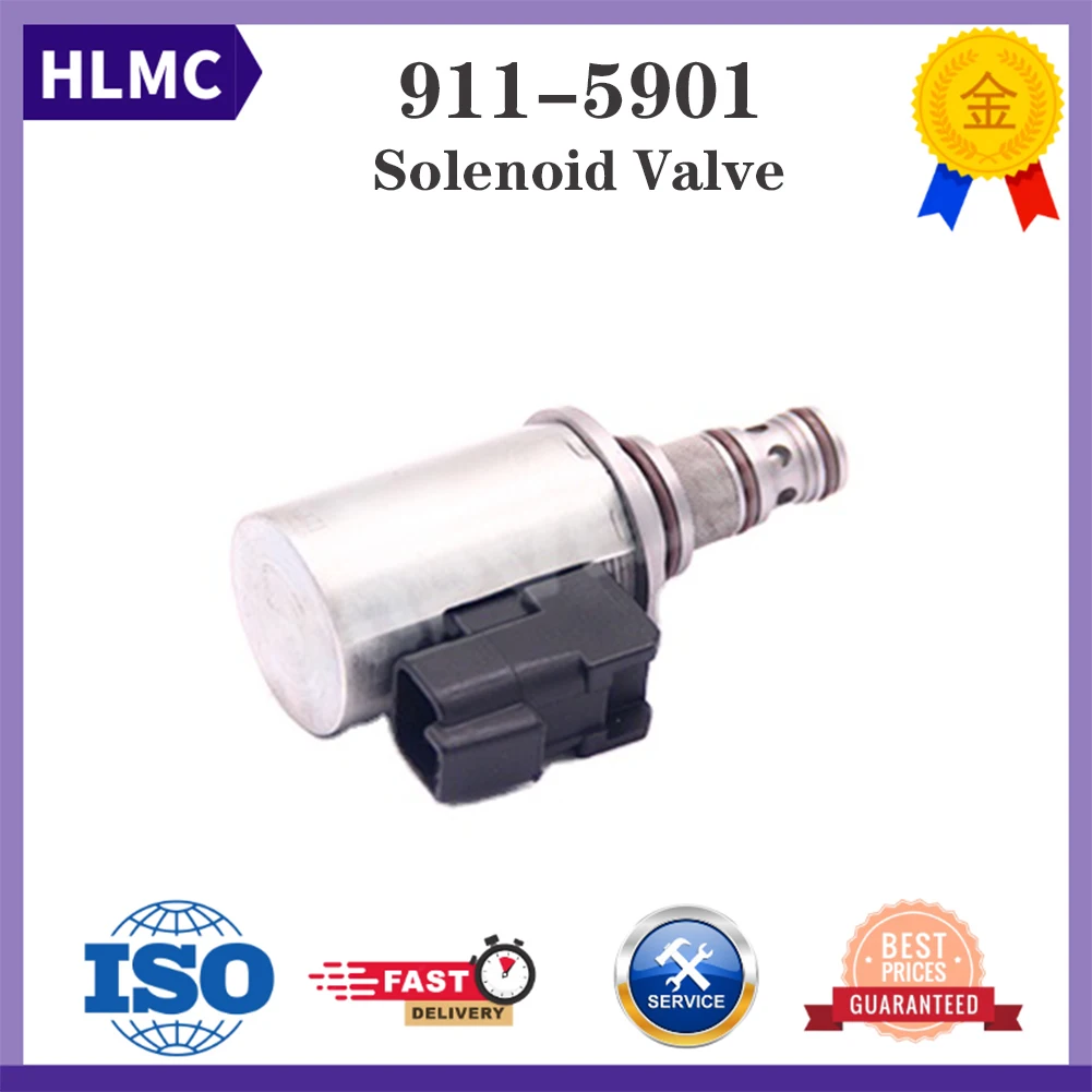 Excavator Mechanical Accessories Excavator Parts Solenoid Valve 9115901 911-5901 12V For JCB Engines Diesel Engine E432E