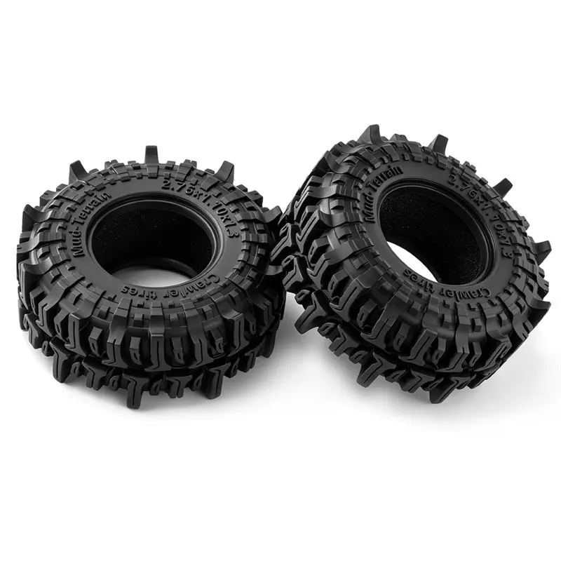 FBIL-1.3 Inch Rubber Crawler Tire Tyre For 1/18 Axial SCX24 AX24 FMS FCX24 TRX4M Ascent-18 RC Crawler Upgrade Parts