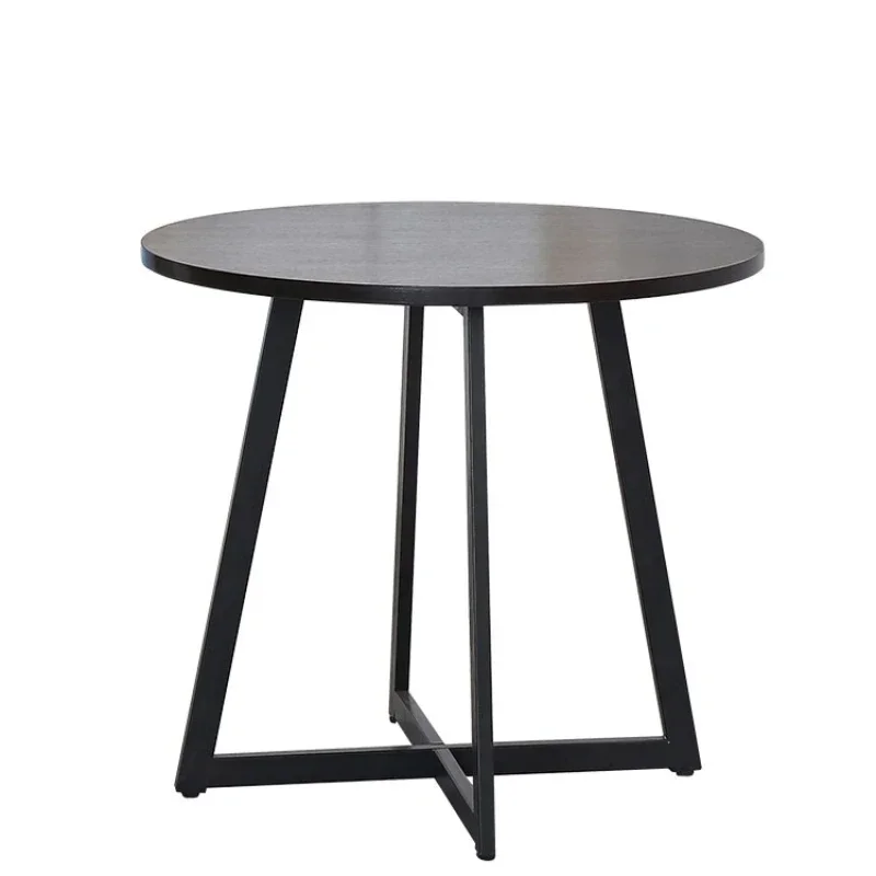 

Modern minimalist casual coffee round table, small unit dining negotiationreception