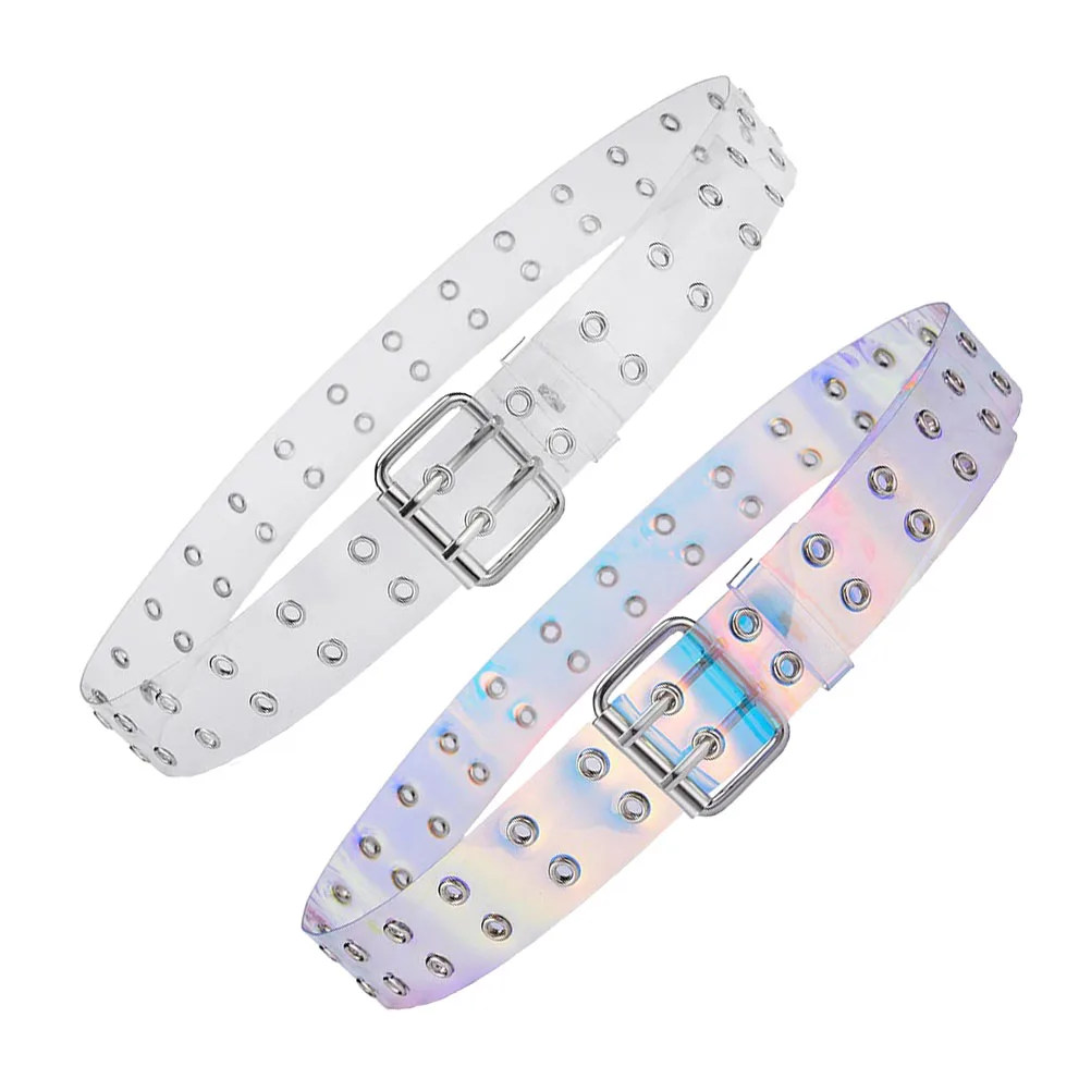 

2pcs Double Row Stylish for Men Stylish Women For Men Jeans Air Hole Belt Hole Belt