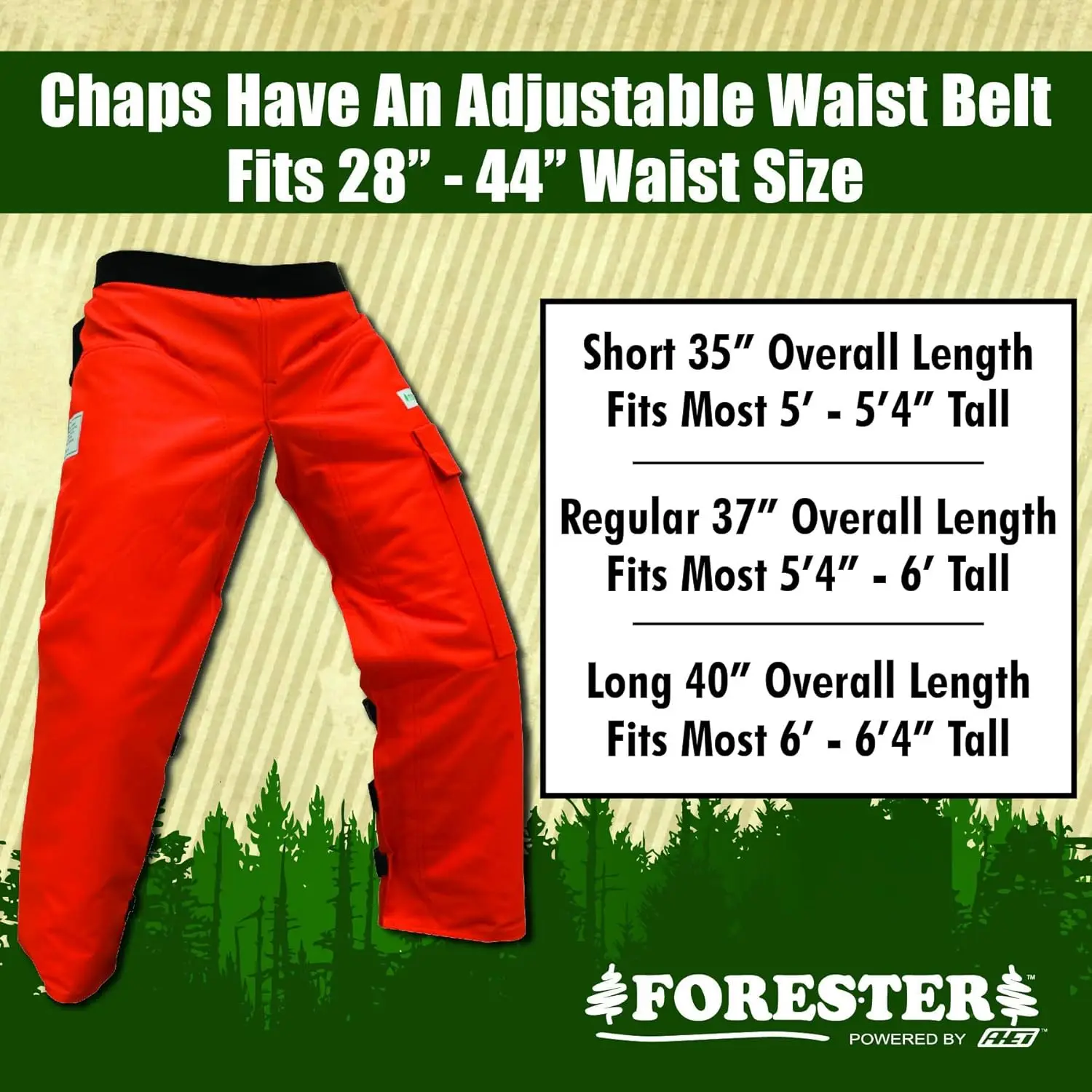 Arborist Forestry Professional Cutter'S Combo Kit Chaps Capacete (35, Safety Green Chap Kit)