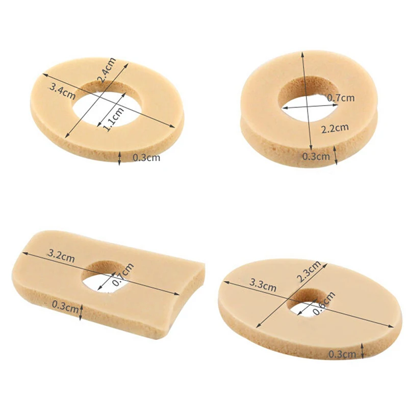 Coussinets de protection en mousse pour pieds, 1 feuille, 4 types de coussins de callosités, rond, Parker, maïs, oignon