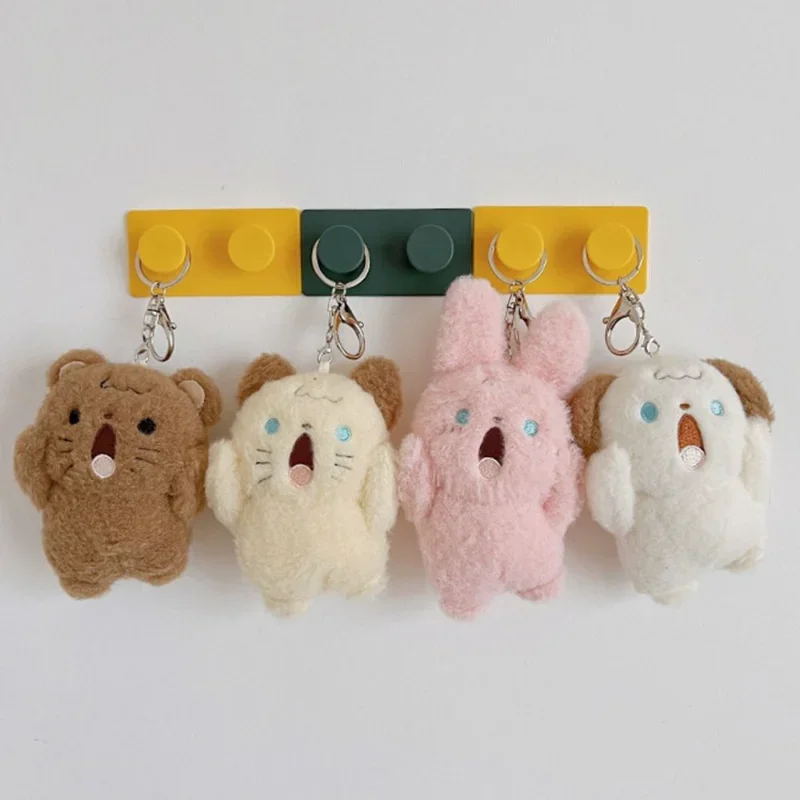 Konijn Schreeuwen Beer Kinderen Gift Schreeuwen Hond Tas Decoratie Pluche Hanger Sleutelhanger Rugzak Charms Stuff Knuffel