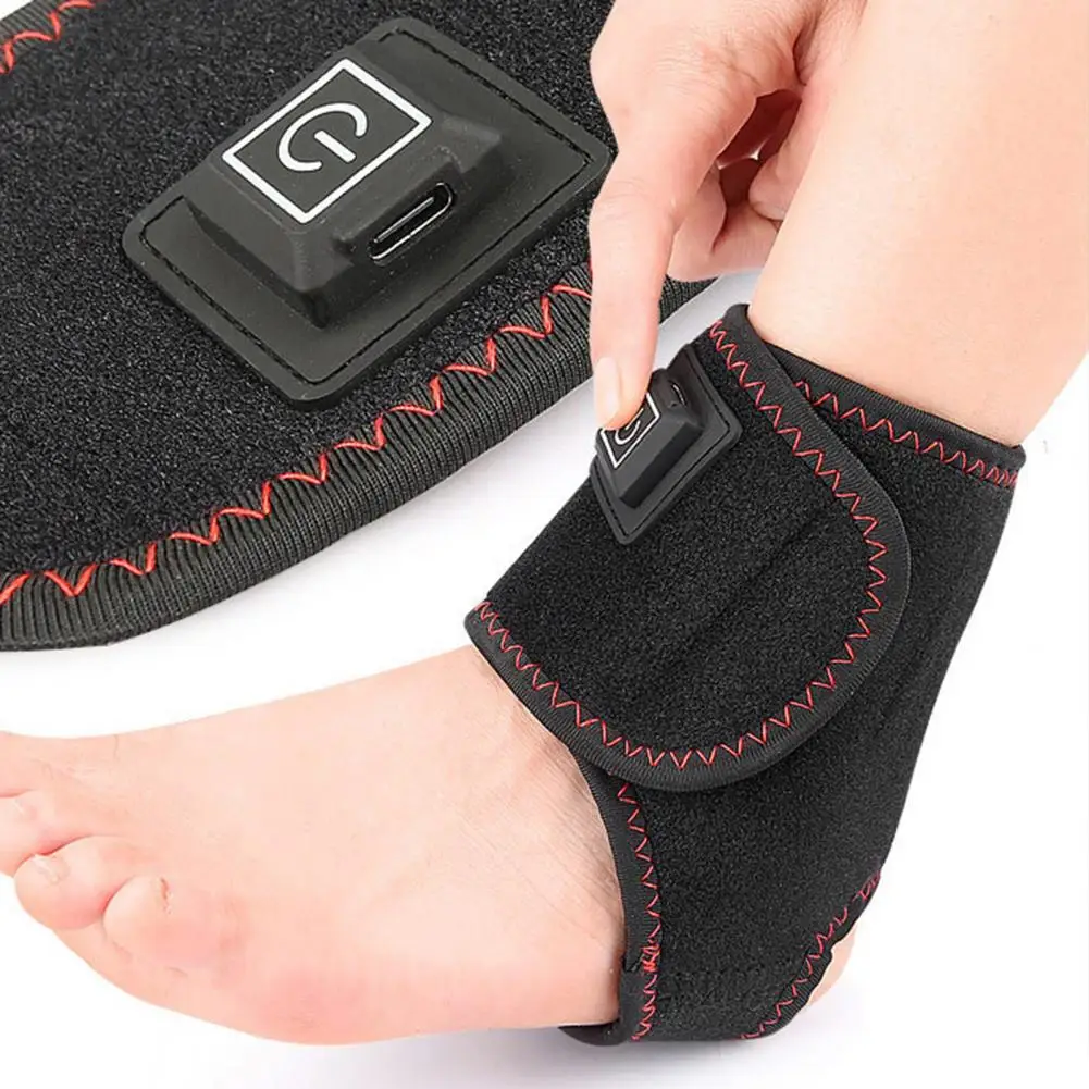 

Adjustable Ankle Wrap Usb Ankle Wrap for Arthritis Pain Relief with Auto Shut Off Foot Therapy Pad for Sprains Strains