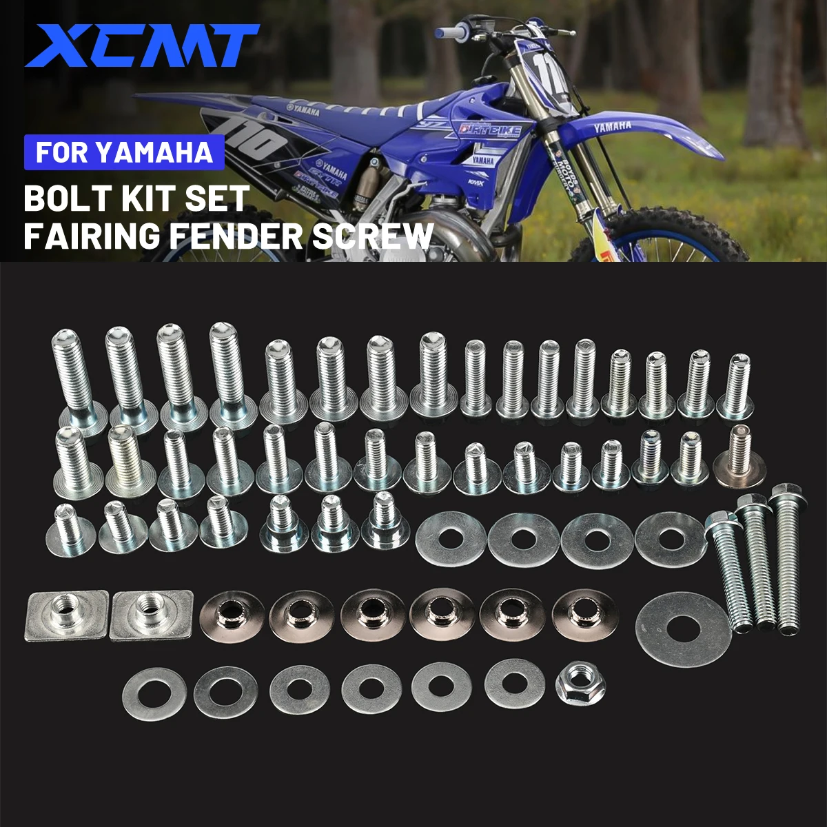 

For YAMAHA YZ 85 125 250 450 YZ250F YZ450F 250FX 450FX WR250F WR450F YZ125 YZ250 Motorcycles Fairing Fender Screw Bolt Kit Set