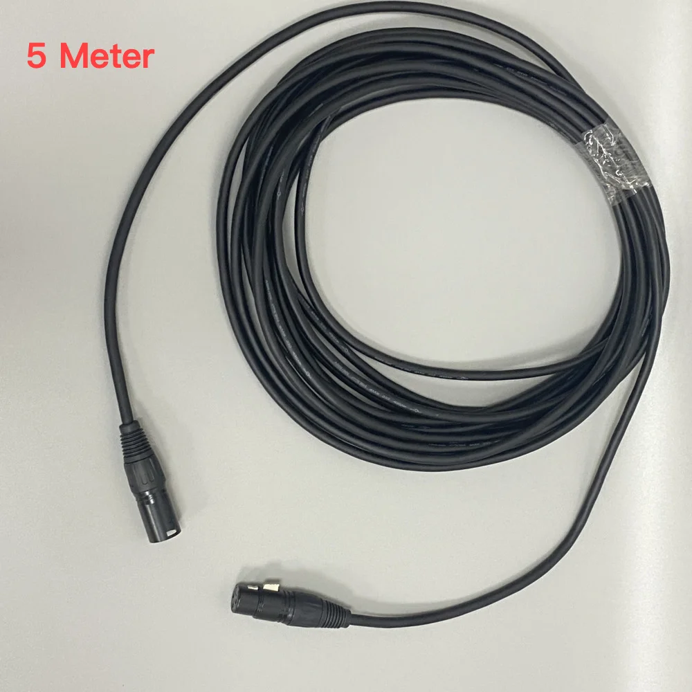 

5Meter XLR DMX Cable Metal Connector 3Pin Plug Stage Lighting Effect Dmx 512 Signal Transfer Line For Mobile DJ Disco Audio