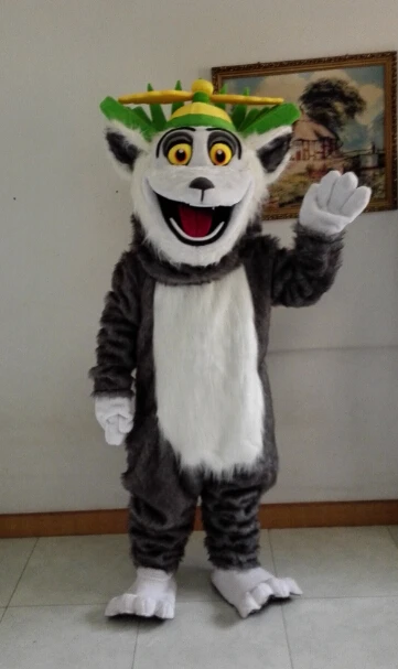 custom 8pcs madagascar mascot lion lemur penguin zebra mascot costume