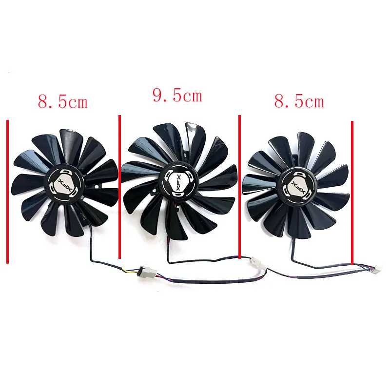 New for XFX Radeon RX5600XT 5700 5700XT 6GB THICC III Ultra Snow Wolf overseas version graphics card replacement fan