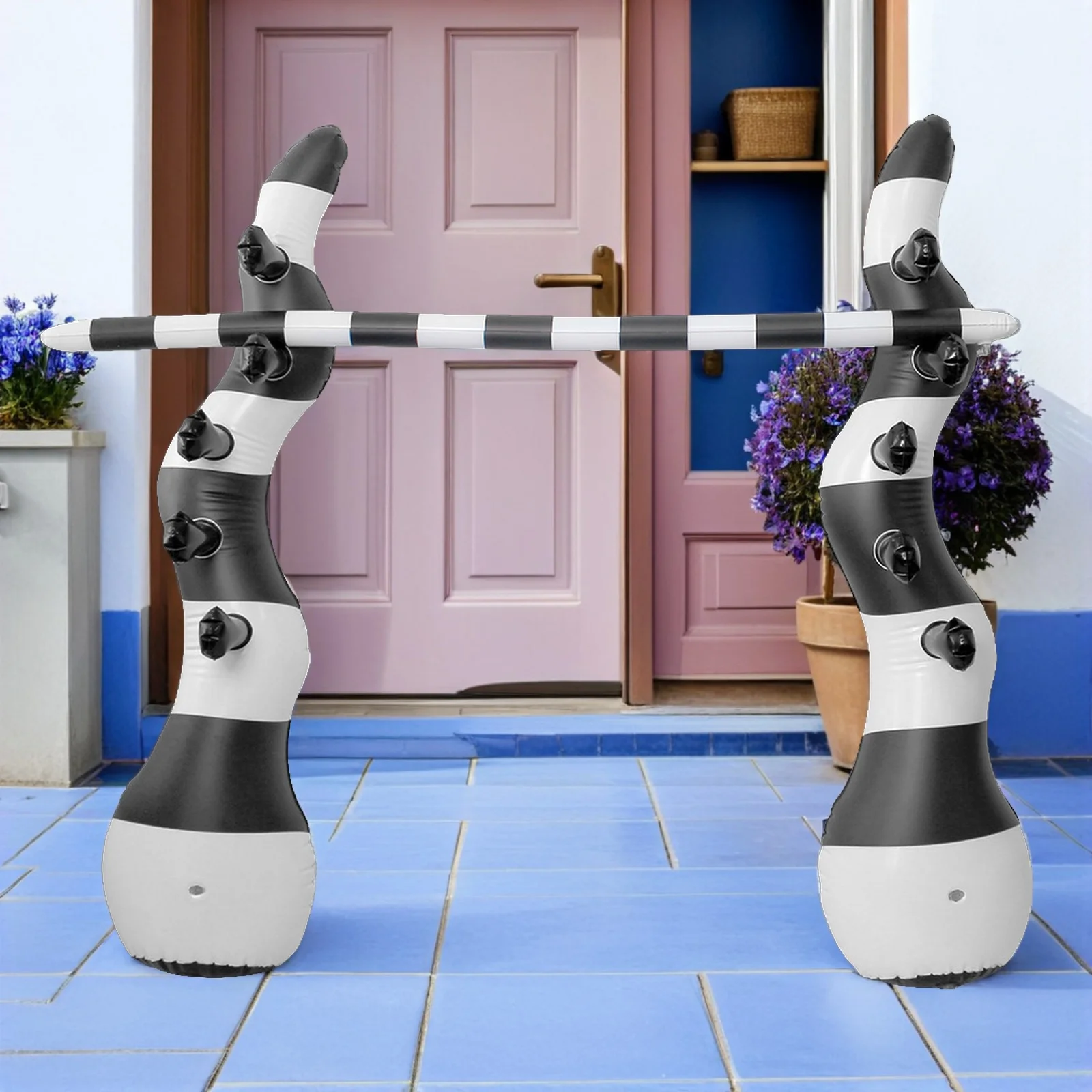 

1Set Inflatable High Jump Bar Portable Adjustable Height Outdoor Games Summer Party Decorations Backyard Carnival Birthday Pool