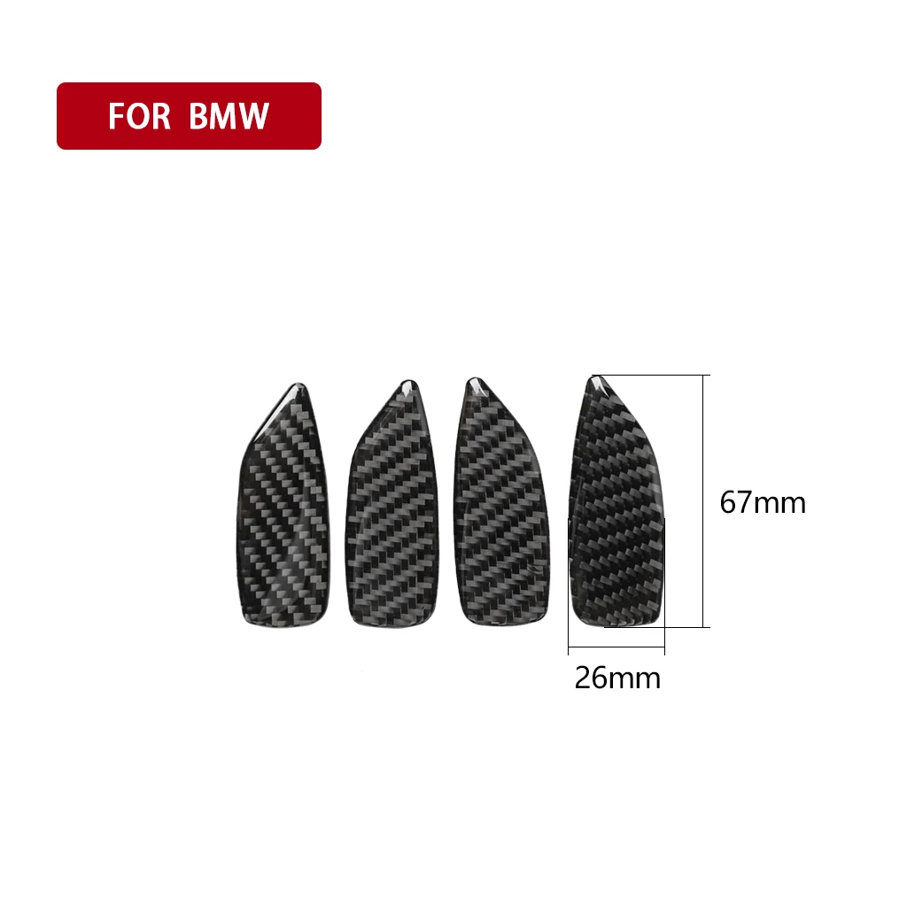 4pcs For BMW 3 Series E46 1998-2005 Car Door Bowl Decoration Stickers Cover Trim Sticker Auto Accessories