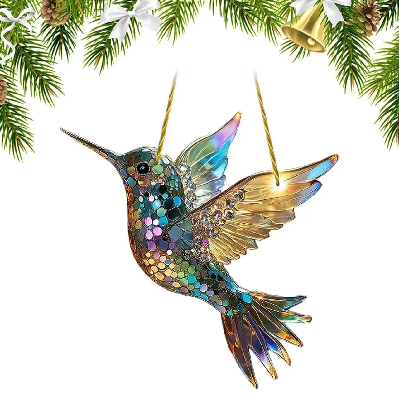 2025 Sheremart Spirit Birds window hangers, cute bird Sun catcher upholsters, acrylic bird Christmas decorations for bird lovers