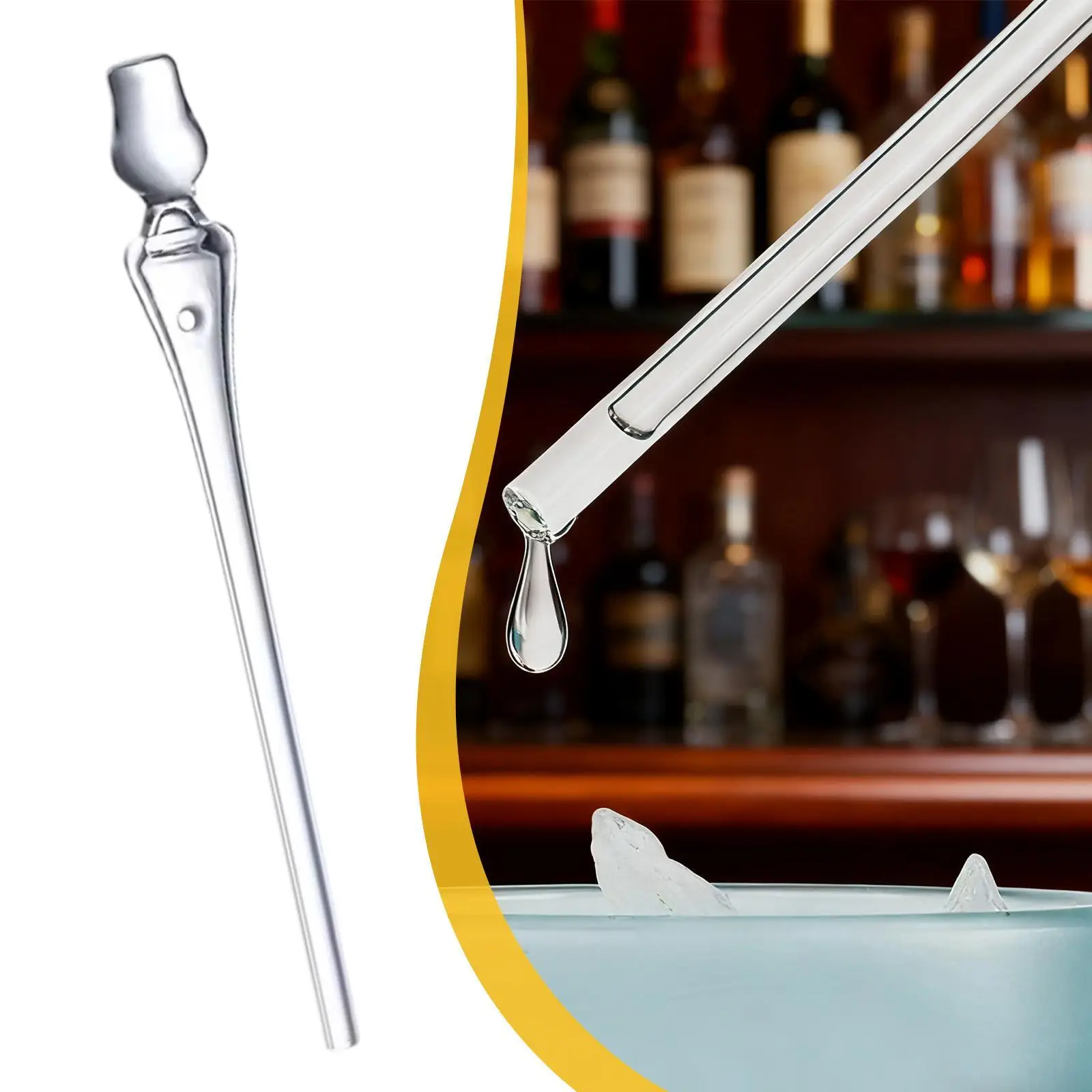 Glass Pipette Whisky Water Dropper Flavor Testing Tool for Whiskey Accessories Cocktail Dispenser Events