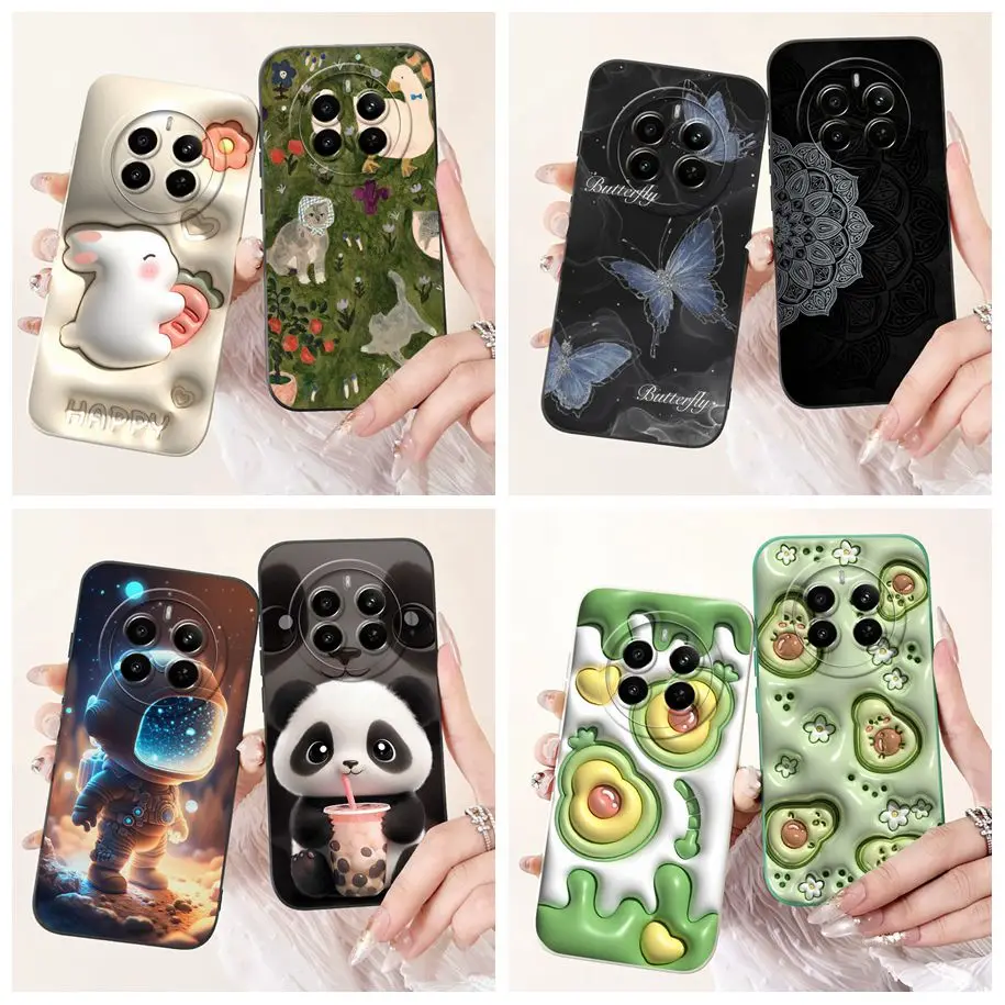 For Realme 12 Pro Plus Case Cute Cartoon Silicon TPU Phone Case For Realme 12 Plus Back Cover For Realme12 Pro+ Protective Shell