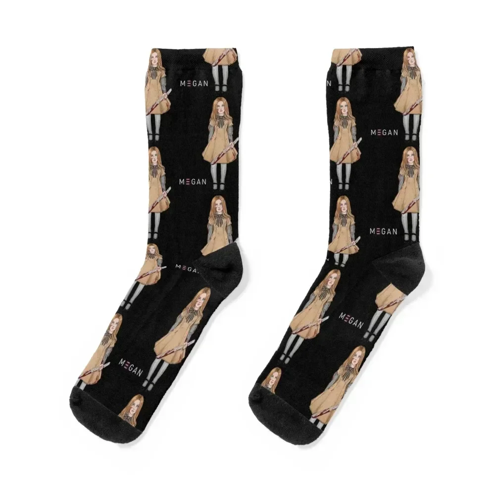 

M3gan Socks ankle funny gifts colored set Girl'S Socks Men's