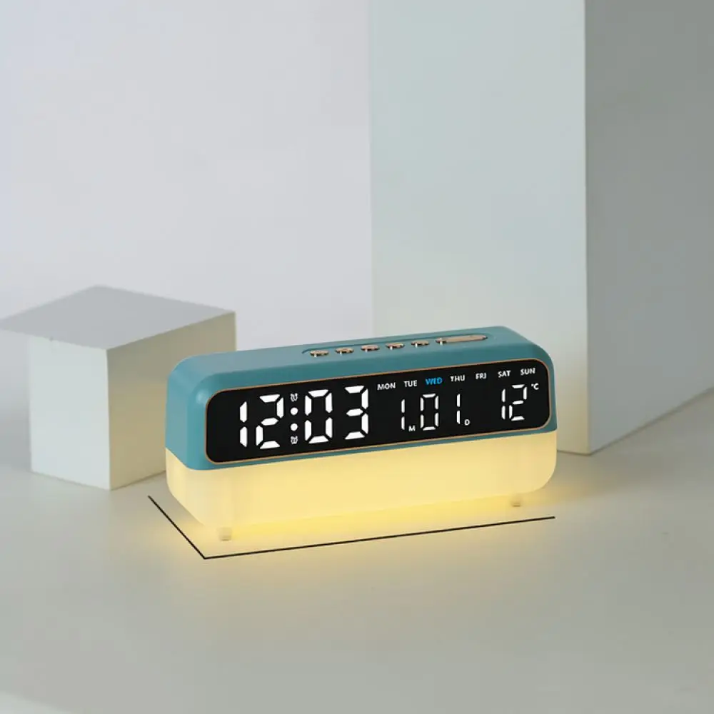 Multifunctional Digital Alarm Clock LED Night Light Modern Table Watch For For Yidashiguang Bedside Decor Desk Display Piece