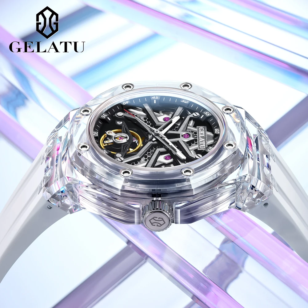 GELATU 8002 Top Luxury Man Wat - огляд і ціна Resin Art Case