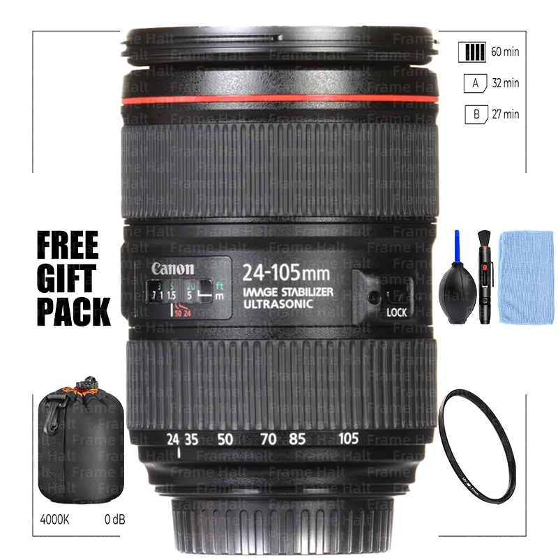 Canon EF 24-105mm f/4 L IS II USM Lens for Canon EOS SLR Cameras Standard Zoom Lens Full Frame Camera Lens