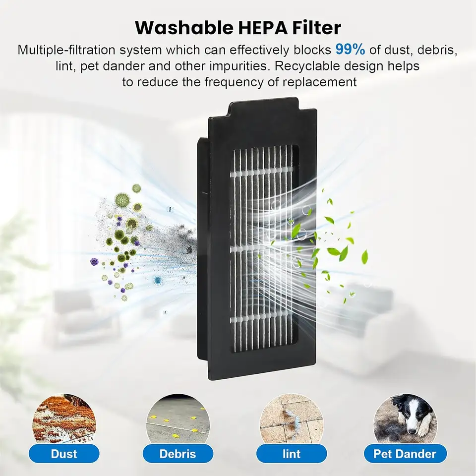إكسسوارات ECOVACS T50 PRO OMNI / T50 OMNI فرش جانبية رئيسية مناشف ممسحة فلاتر HEPA أكياس غبار قطع غيار مكنسة روبوت - 4