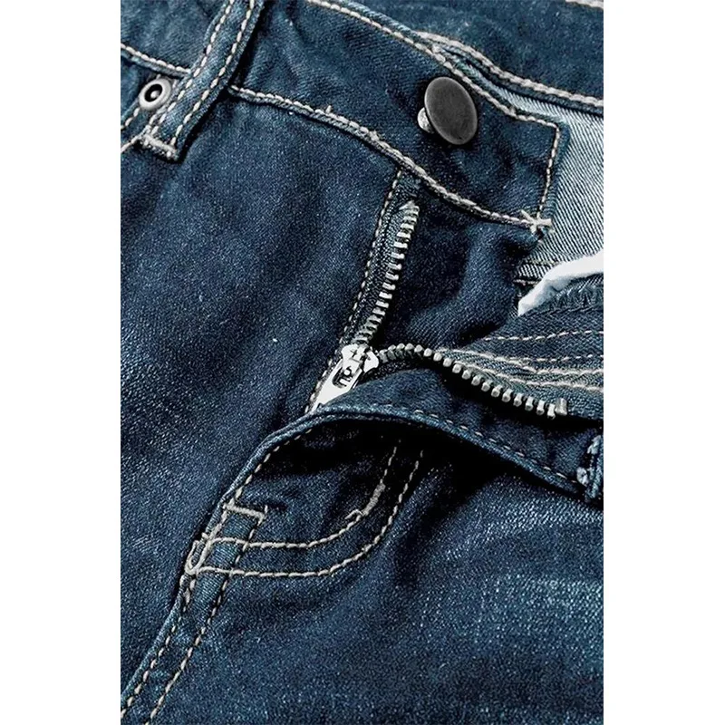 Frauen hosen mit niedrigen, zerrissenen Jeans Retro-Modehose Koreanische vielseitige gerade Frauen Hosen mit weitem Bein Baggy Jeans Frauen