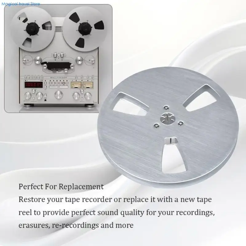 N2UB Precisions 3 Hole Aluminum Hubs Reels For Studio Equipment Maintenance And High Fidelitys Tape Duplication
