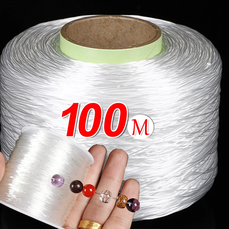 100m Strong Elastic Crystal Jewelry Cord Beading String Strong Stretchy Thread Cords DIY Useful Necklace Bracelet Jewelry Making