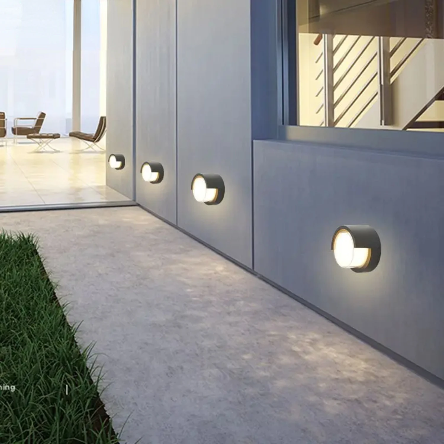 Outdoor Wall light Round Waterproof LED Moisture-Proof Courtyard Villa Exterior Wall Corridor Balcony Nordic Led Wall Light