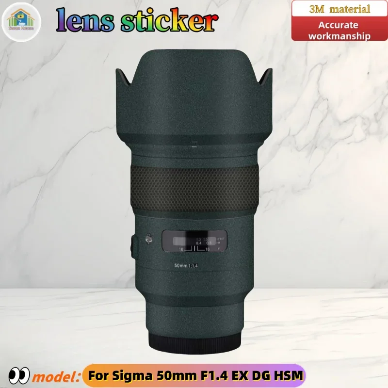 

50F1.4 For Sigma 50mm F1.4 EX DG HSM Camera lens sticker, DIY skin, Precision tailoring wear-resistant protective film