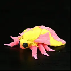 Cartoon Insect Series Dolls Rose Maple Moth Plush Toy Simulation Animal North American Red Maple Moth Doll Kawaii Toy Gifts