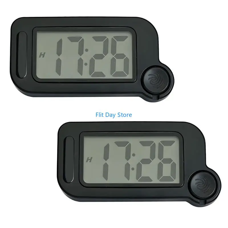 F92C 2pcs Lightweight Digital Clock With Backlight And Date Display Miniature Digital Alarm Clock For Home Office Use