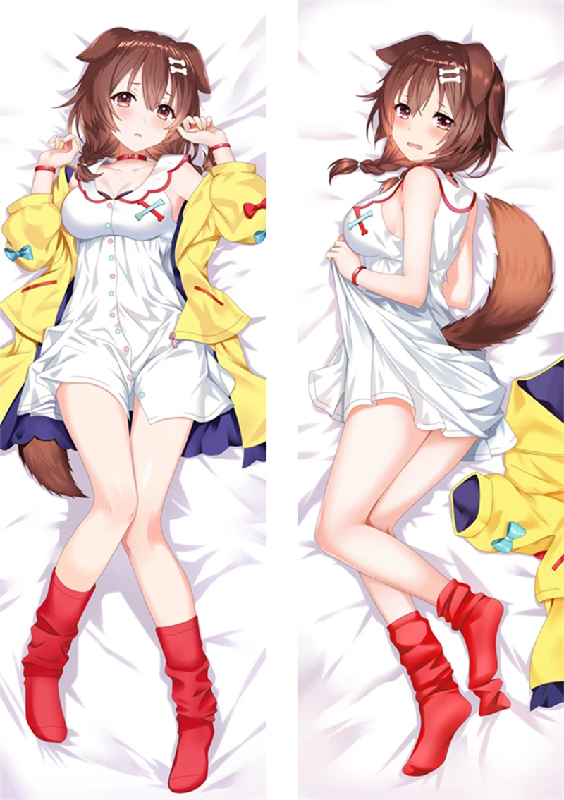 

Vtuber Dakimakura Anime Hololive Inugami Korone Hugging Body Pillow Case Cushion Cover Bedding Throw Pillowcase Gift Big Size